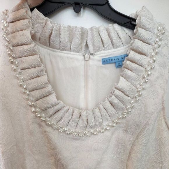 Antonio Melani Brocade Sleveless Midi‎ Dress - Picture 8 of 9